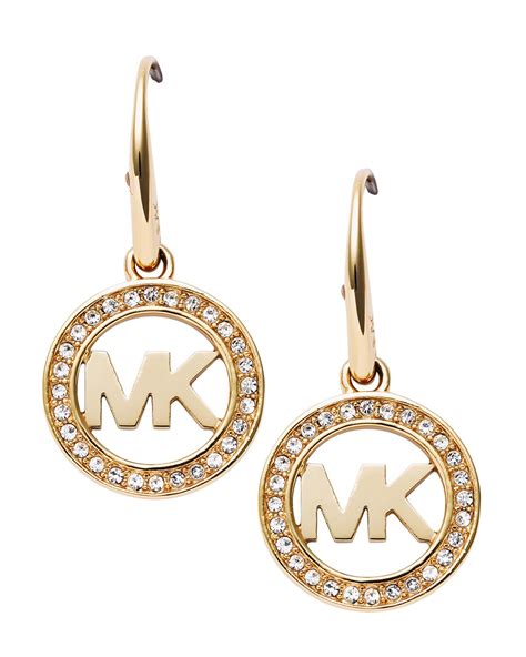 michael kors ohrringe logo|michael kors designer earrings.